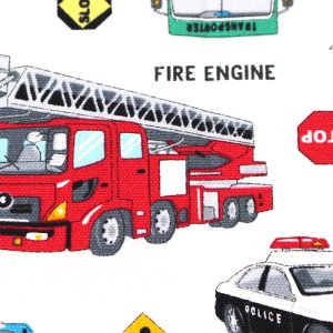 画像2: 《家庭科教材対応》はたらく車 シロ【ランチョンマット】手作りキット 作り方マニュアル付き 小学校 家庭科 キット[u]