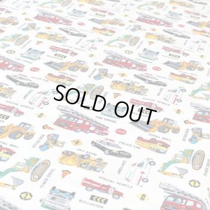 画像7: 《即納》★サンプル品(完成品)販売★はたらく車 シロ◎底布付【レッスンバッグ】【シューズバッグ】【ピアニカバッグ】