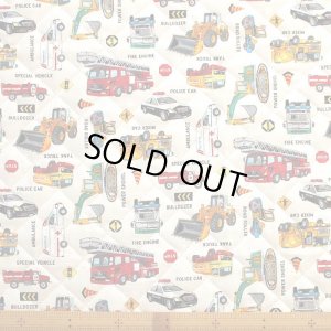 画像11: 《即納》★サンプル品(完成品)販売★はたらく車 シロ◎底布付【レッスンバッグ】【シューズバッグ】【ピアニカバッグ】