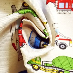 画像3: ●アウトレット サイズ変更不可●ワーキングカー ベージュ【給食袋】手作りキット 入園入学 手芸キット 中厚手生地