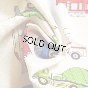 画像3: ●アウトレット サイズ変更不可●ワーキングカー ベージュ◎底布付【体操服袋/ナップサック】手作りキット 入園入学 手芸キット 中厚手生地[s]
