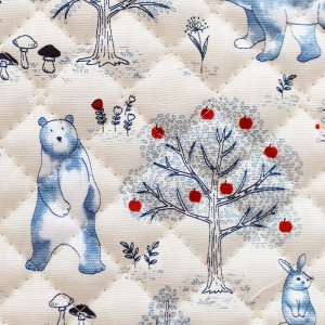 画像2: 野生動物のもり◎底布付【ピアニカバッグ】 手作りキット 作り方マニュアル付き 入園入学 手芸キット[n][s]