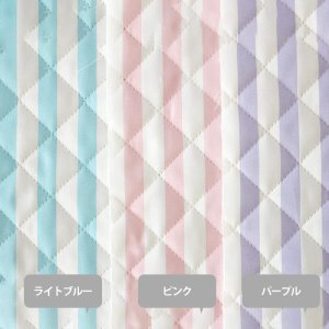 画像2: ゆめいろストライプ3色◎底布付【ランチバッグ】 手作りキット 作り方マニュアル付き 入園入学 手芸キット[s]