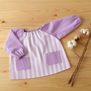 画像3: ゆめいろストライプ3色【スモック】 手作りキット 作り方マニュアル付き 中厚手生地