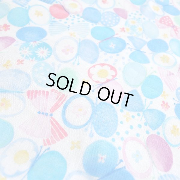 画像10: リボン&ちょうちょ レッド/ブルー【丸型スタイ】ベビー 手作りキット 作り方マニュアル付き ダブルガーゼ 国産 (10)