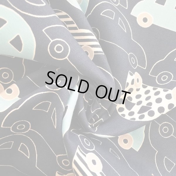 画像2: ●アウトレット サイズ変更不可●ビートルカー ネイビー【体操服袋/ナップサック】手作りキット 作り方マニュアル付き 入園入学 2024年度春 中厚手生地 (2)