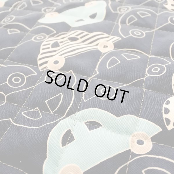 画像2: ●アウトレット サイズ変更不可●ビートルカー ネイビー◎底布付【レッスンバッグ】手作りキット 入園入学 手芸キット キルティング プライスOFF (2)