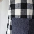 画像3: 白黒ブロックチェック【エプロン&三角巾】手作りキット 作り方マニュアル付き 入園入学 2025年度春 中厚手生地 (3)
