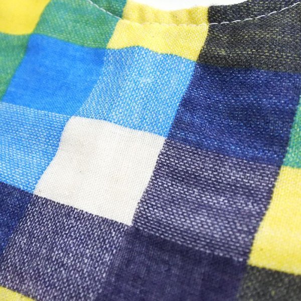 画像5: ビッグチェック 2色【くるくるスタイ】ベビー 手作りキット 作り方マニュアル付き ダブルガーゼ 国産 (5)