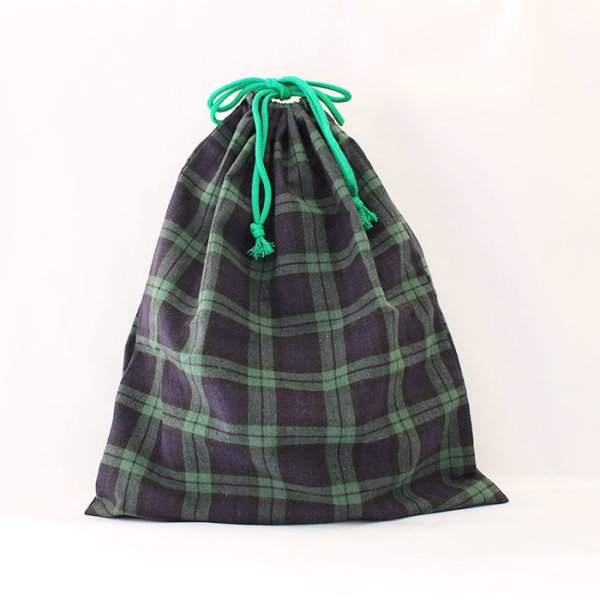 画像4: タータンチェック 2色【体操服袋/ナップサック】手作りキット 作り方マニュアル付き 入園入学 2025年度春 中厚手生地 (4)