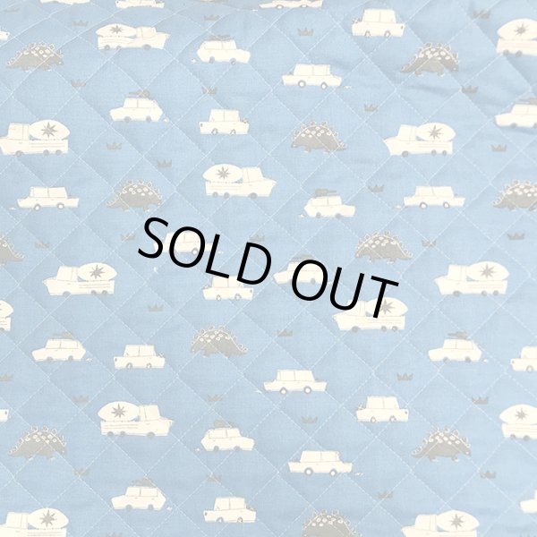 画像7: 車とダイナソー ブルー【体操服袋/ナップサック】中厚手生地 手作りキット 作り方マニュアル付き 入園入学 2023年度春[n] (7)