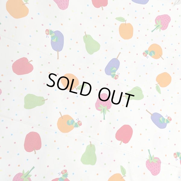 画像8: はらぺこあおむし ミニドット◎底布付【シューズバッグ】 材料セット 作り方マニュアル付き 入園入学 手芸キット[s] (8)