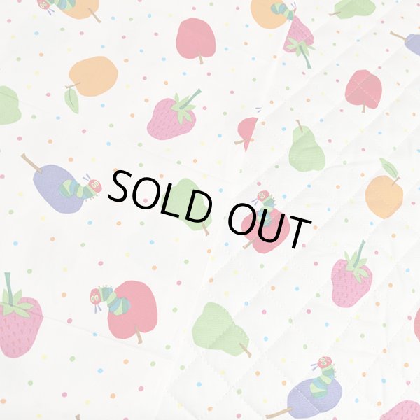 画像6: はらぺこあおむし ミニドット◎底布付【シューズバッグ】 材料セット 作り方マニュアル付き 入園入学 手芸キット[s] (6)