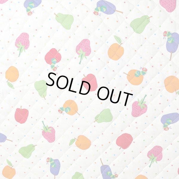 画像4: はらぺこあおむし ミニドット◎底布付【シューズバッグ】 材料セット 作り方マニュアル付き 入園入学 手芸キット[s] (4)