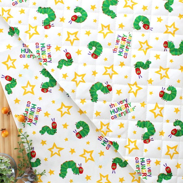 画像5: ●アウトレット サイズ変更不可●はらぺこあおむし スター【コップ袋】中厚手生地 材料セット 作り方マニュアル付き 入園入学 手芸キット (5)