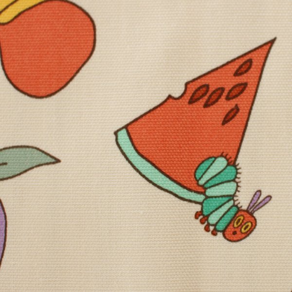 画像2: はらぺこあおむし 食べ物いっぱい【お弁当袋】中厚手生地 材料セット 作り方マニュアル付き 入園入学 手芸キット (2)