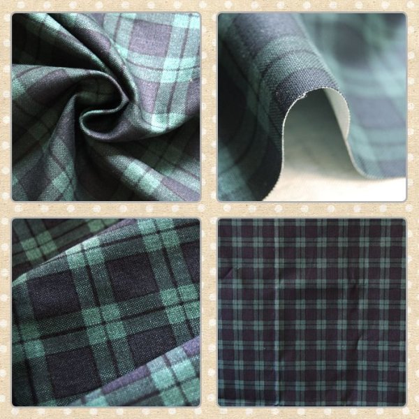 画像4: ブラックウォッチ(タータンチェック)【移動ポケット】手作りキット 作り方マニュアル付き 入園入学 2025年度 学校 教材 (4)