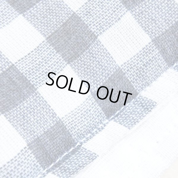 画像3: ギンガムチェック ライトブラック【丸型スタイ】ベビー 手作りキット 作り方マニュアル付き ダブルガーゼ 国産 (3)