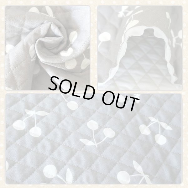 画像2: 《即納》★サンプル品販売★さくらんぼツイン【レッスンバッグ】手作りキット キルティング生地【A】 (2)