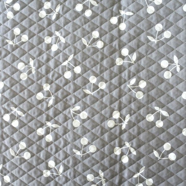 画像3: 《即納》★サンプル品販売★さくらんぼツイン【シューズバッグ】手作りキット キルティング生地【A】 (3)