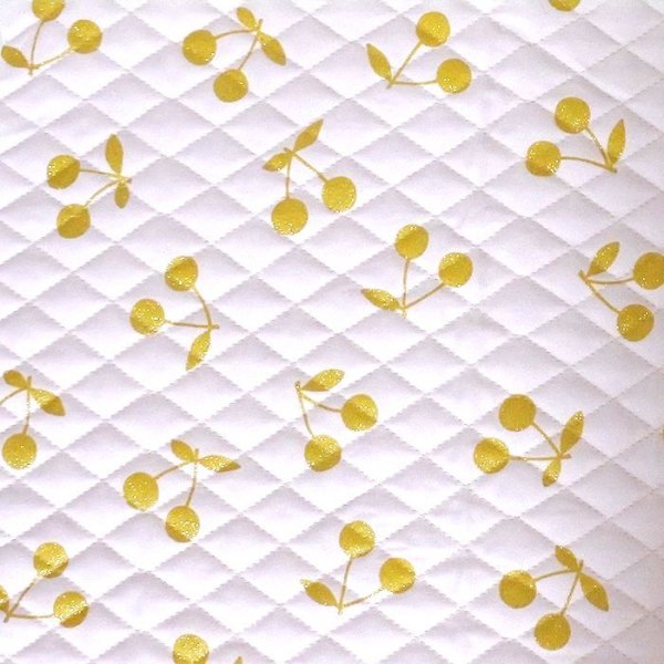 画像4: ●アウトレット サイズ変更不可●さくらんぼツイン ピンク◎底布付【レッスンバッグ】手作りキット 作り方マニュアル付き キルティング生地【A】 (4)