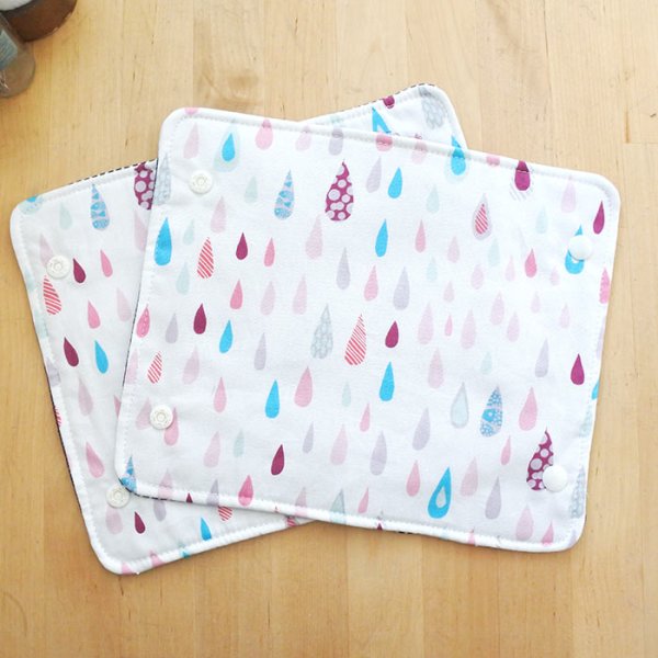 画像4: レインドロップ【抱っこ紐よだれカバー】ベビー 手作りキット 作り方マニュアル付き 手縫いもOK リバーシブル (4)