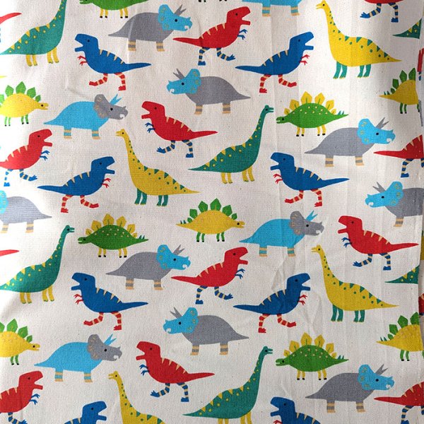 画像9: カラフルダイナソー◎底布3枚付【入園・入学 3点セット】 手作りキット 作り方マニュアル付き 入園入学 手芸キット[n][s] (9)