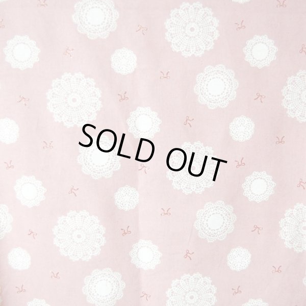 画像3: ●アウトレット サイズ変更不可●リボン&ドイリー ピンク【給食袋】手作りキット 作り方マニュアル付き 入園入学 手芸キット 中厚手生地 (3)