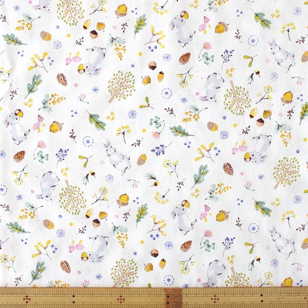 画像7: どんぐりウサギ◎底布付【シューズバッグ】 手作りキット 作り方マニュアル付き 入園入学 手芸キット[s] (7)