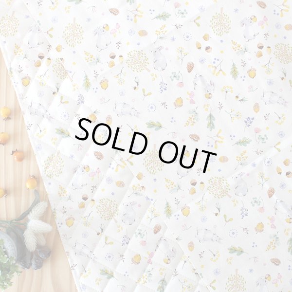 画像5: どんぐりウサギ【キッズエプロン&三角巾】Mサイズ 手作りキット 作り方マニュアル付き 入園入学 手芸キット (5)