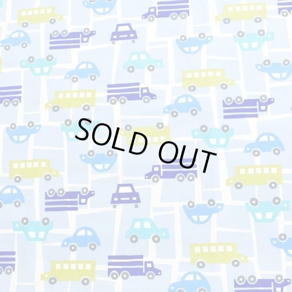 画像5: ドライブマップ ブルー【エプロン&三角巾】手作りキット 作り方マニュアル付き 手芸キット 中厚手生地【F】 (5)