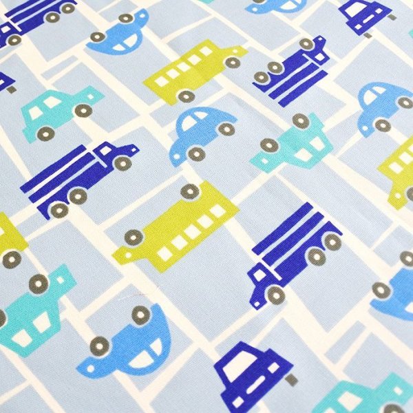 画像6: ●アウトレット サイズ変更不可●ドライブマップ ブルー【給食袋】手作りキット 作り方マニュアル付き 入園入学 手芸キット 中厚手生地 (6)