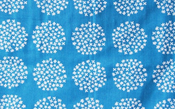 画像3: フラワーサークル ブルー【国産おくるみ】ベビー 手作りキット 作り方マニュアル付き 5重ガーゼ フード付き (3)