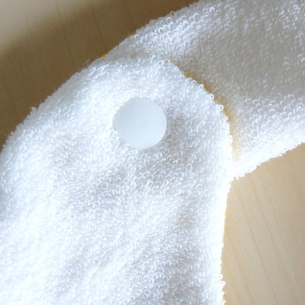 画像6: フラワーサークル イエロー/ブルー/ピンク【丸型スタイ】ベビー 手作りキット 作り方マニュアル付き ダブルガーゼ 国産 (6)