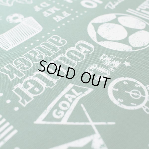 画像4: ★在庫限り サイズオーダー不可★フットボール グリーン【体操服袋/ナップサック】手作りキット 作り方マニュアル付き 入園入学 2023年度春 中厚手生地 (4)