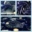 画像2: 宇宙ステーション ネイビー【給食袋】手作りキット 作り方マニュアル付き 入園入学 2025年度春 中厚手生地 (2)