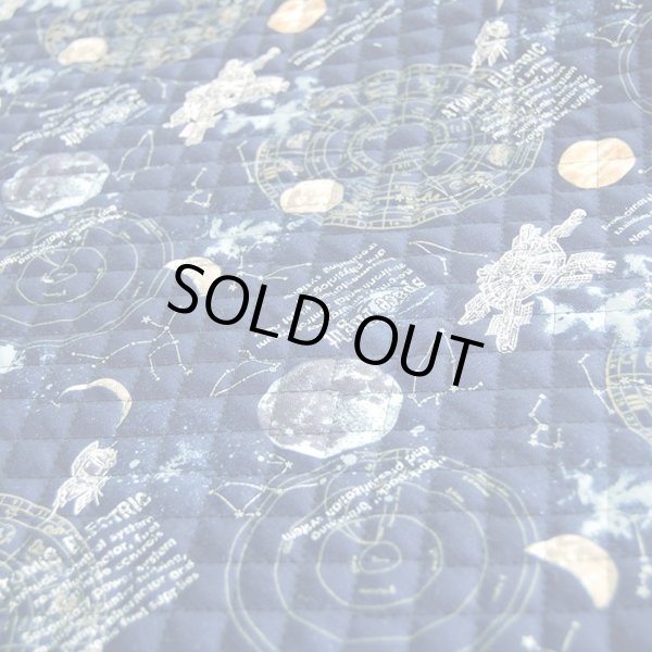 画像3: 《即納》★サンプル品販売★宇宙ステーション ネイビー【レッスンバッグ】 キルティング生地 (3)