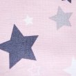 画像6: キラキラの星空 グレー/ピンク【抱っこ紐よだれカバー】ベビー 手作りキット 作り方マニュアル付き 手縫いもOK リバーシブル (6)