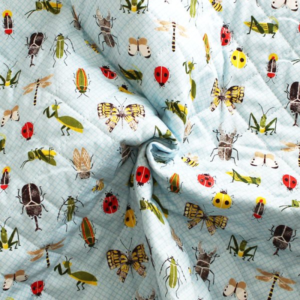 画像2: ●アウトレット サイズ変更不可●昆虫つかまえた！【シューズバッグ】 手作りキット 作り方マニュアル付き 入園入学 手芸キット[n] (2)