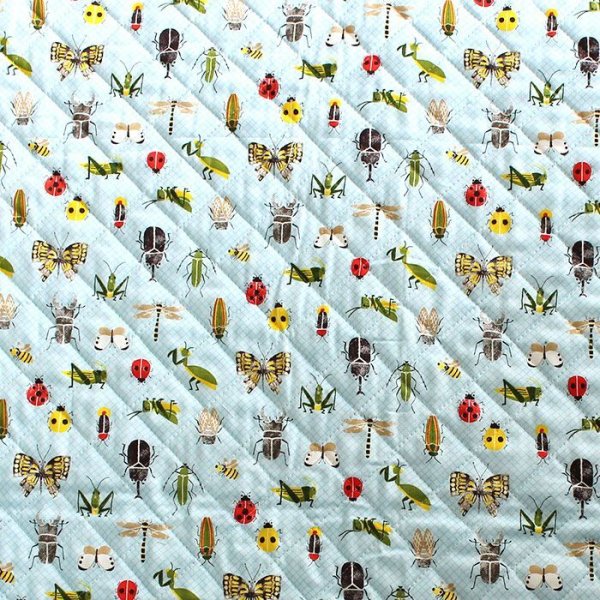 画像3: ●アウトレット サイズ変更不可●昆虫つかまえた！【シューズバッグ】 手作りキット 作り方マニュアル付き 入園入学 手芸キット[n] (3)