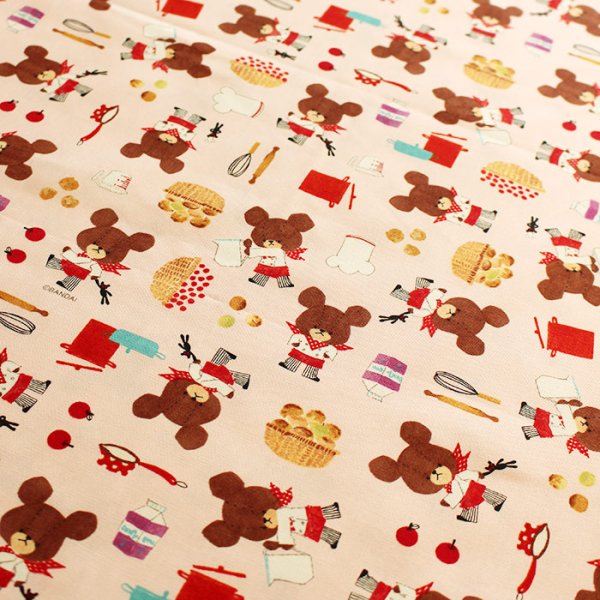 画像4: ★在庫限り サイズ変更不可★ジャッキーのキッチン【コップ袋】中厚手生地 材料セット 作り方マニュアル付き 入園入学 手芸キット (4)