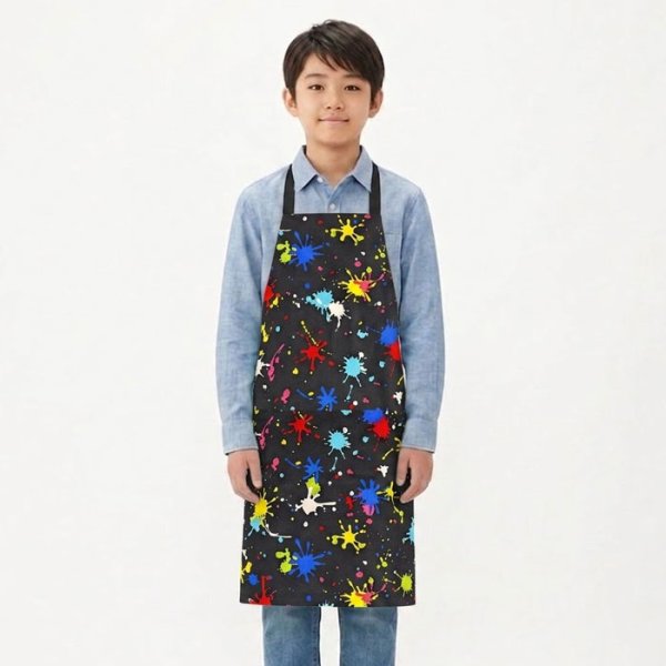 画像5: [平日AM注文で即日出荷]《家庭科教材対応》【キッズ エプロン】 男の子向け｜ボーイズ 手作りキット 作り方マニュアル付き 小学校 家庭科 キット (5)