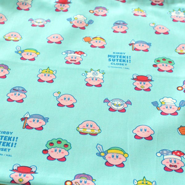 画像9: カービィ ミントブルー【シューズバッグ】 材料セット 作り方マニュアル付き 入園入学 手芸キット[n] (9)