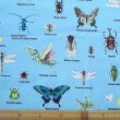 画像3: ●アウトレット サイズ変更不可●昆虫図鑑 そらいろ【コップ袋】中厚手生地 手作りキット 作り方マニュアル付き 入園入学 手芸キット[n] (3)