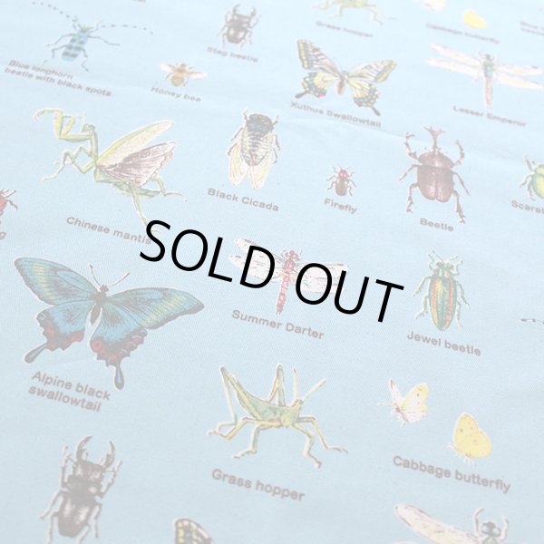 画像4: 昆虫図鑑 そらいろ【お弁当袋】中厚手生地 手作りキット 作り方マニュアル付き 入園入学 手芸キット[n] (4)