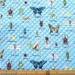 画像3: 《家庭科教材対応》昆虫図鑑 そらいろ キルティング生地【ナップサック】手作りキット 作り方マニュアル付き 小学校 家庭科 キット (3)