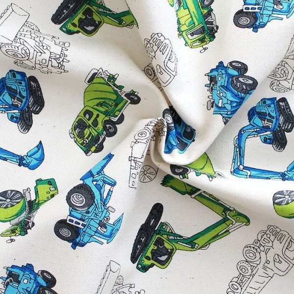 画像2: かっこいい工事車両【コップ袋】手作りキット 作り方マニュアル付き 入園入学 2025年度春 中厚手生地 (2)