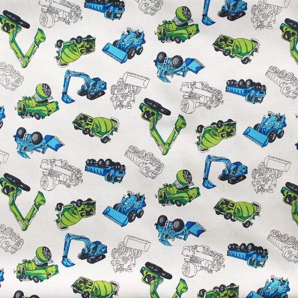 画像3: かっこいい工事車両【コップ袋】手作りキット 作り方マニュアル付き 入園入学 2025年度春 中厚手生地 (3)