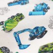 画像4: かっこいい工事車両【給食袋】手作りキット 作り方マニュアル付き 入園入学 2025年度春 中厚手生地 (4)