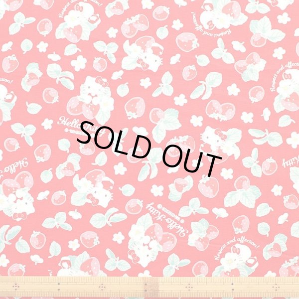 画像3: キティと苺畑【コップ袋】中厚手生地 材料セット 作り方マニュアル付き 入園入学 手芸キット (3)